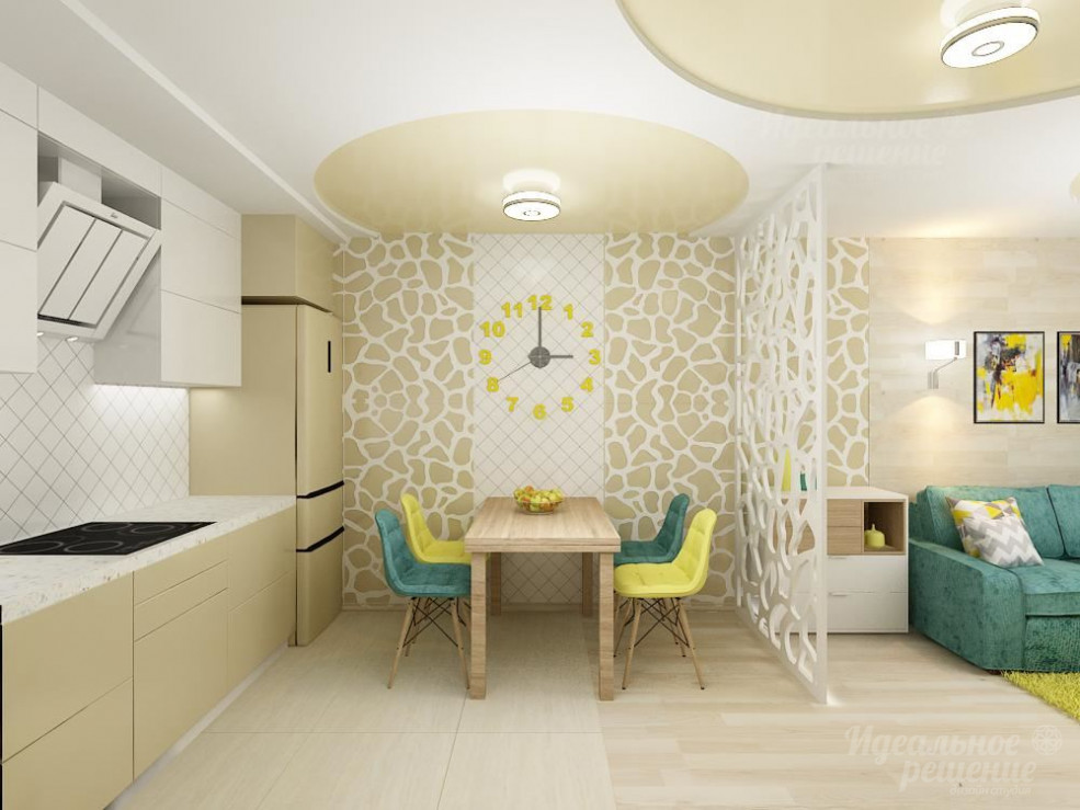 Дизайн кухни в современном стиле 6 кв.м.